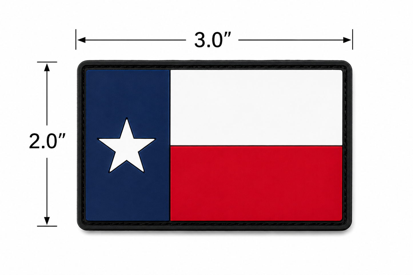 Texas Flag PVC Patch