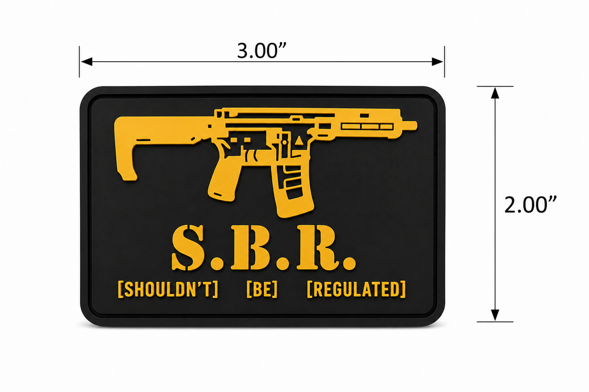 S.B.R. (Shouldn't Be Regulated) PVC Patch